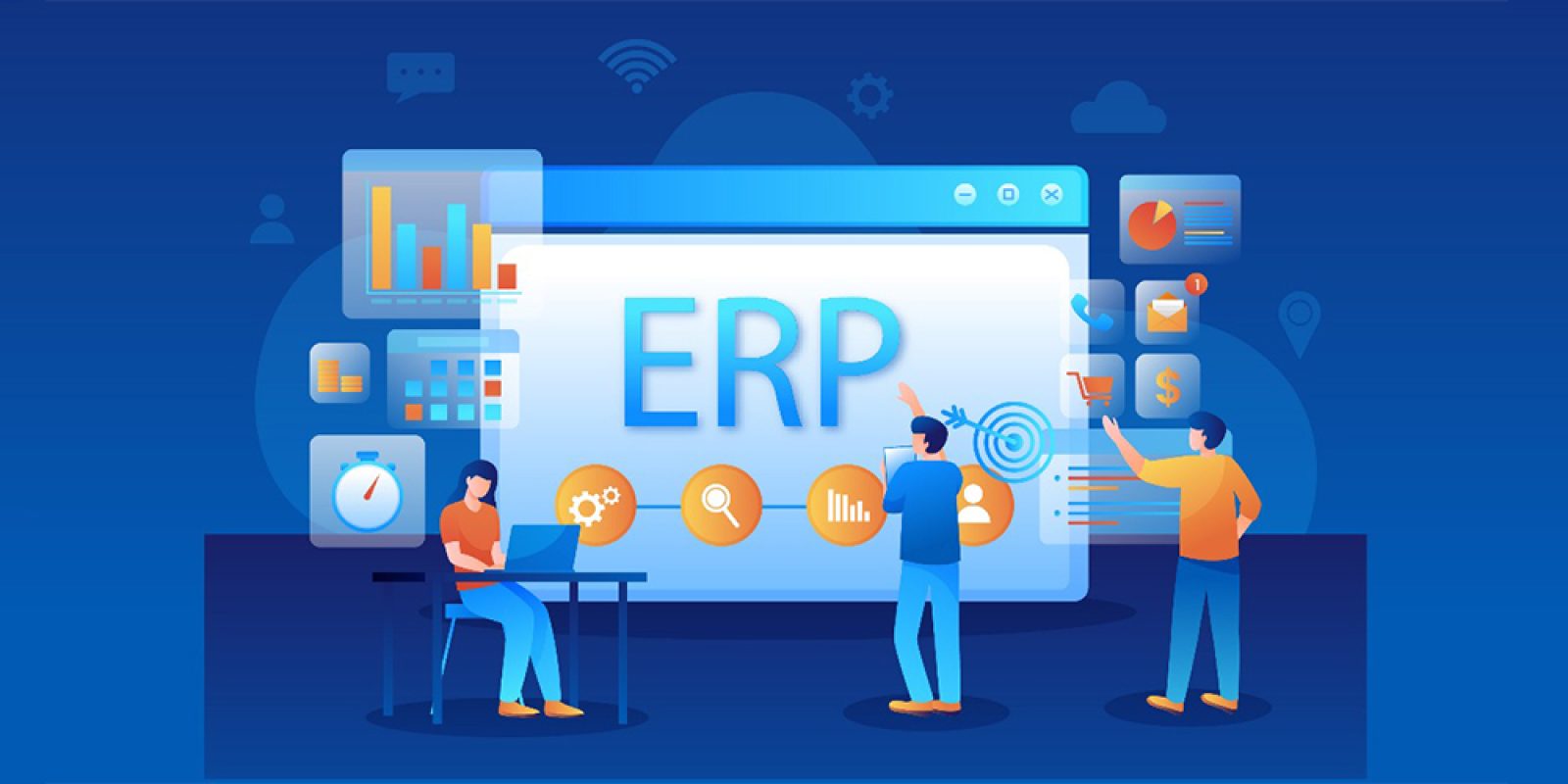 ERP software landing page banner